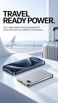 Slim magnetic wireless power bank offered in 5,000mAh and 10,000mAh capacities