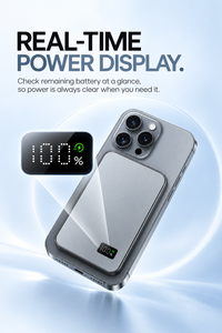 Slim magnetic wireless power bank offered in 5,000mAh and 10,000mAh capacities