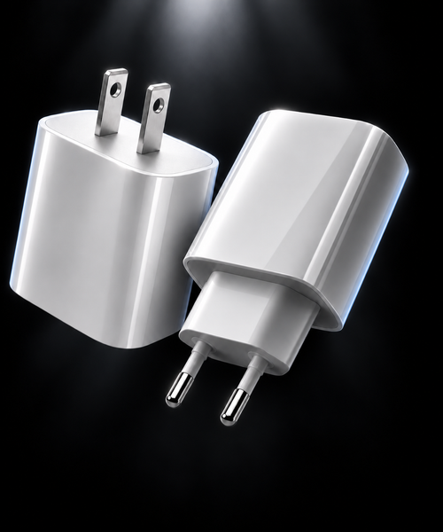 40W USB-C Power Delivery wall charger and compatible charging cable configurations
