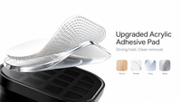 Magnetic cable organizer clips in black and white with different pack sizes