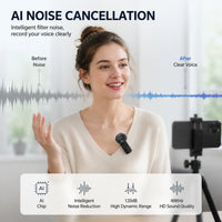 Wireless Lavalier Microphone — USB-C & Lightning