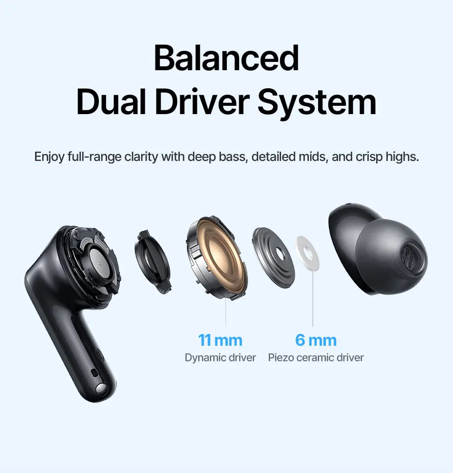 Baseus EP10 Ultra wireless in-ear earbuds with noise cancellation