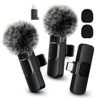 Wireless Lavalier Microphone — USB-C & Lightning