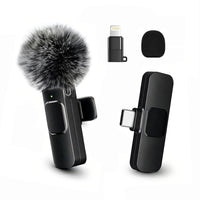 Wireless Lavalier Microphone — USB-C & Lightning