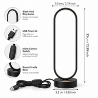 Dimmable LED Ring Table Lamp