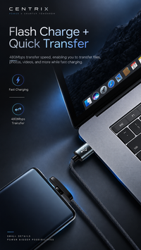90-degree right-angle braided charging cable with USB-A or USB-C connector choices