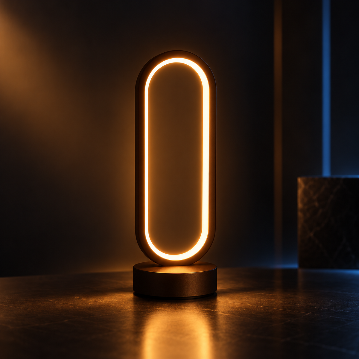 Dimmable LED Ring Table Lamp